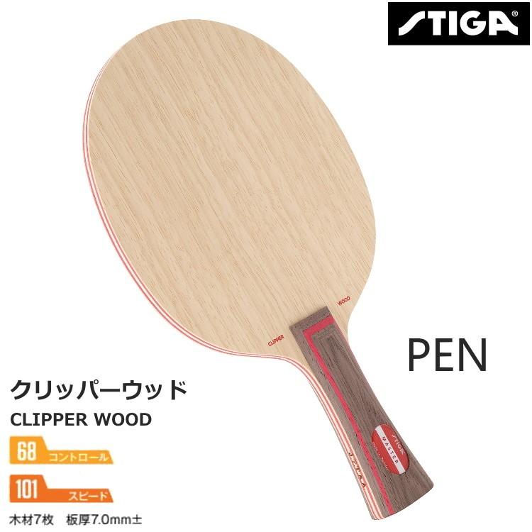 スティガ 卓球ラケット クリッパーウッド 中国式ペン STIGA 1020-65｜sunward
