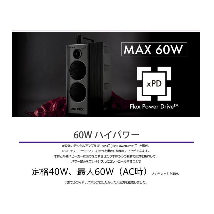 ユニペックス WA-7 Cセット 防滴形ハイパワーワイヤレスアンプ