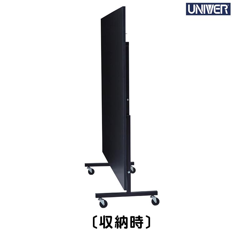 作業台 ユニバー UNIVER キャスター付き ワンタッチ作業台 折りたたみ デスク ブラック US-1の画像
