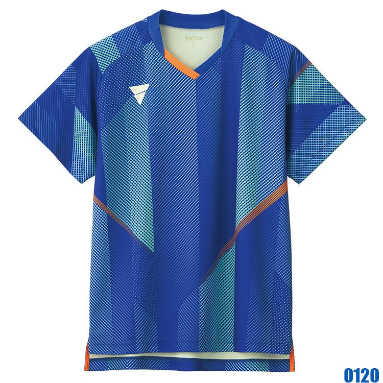 VICTAS（ヴィクタス） 卓球ゲームシャツ V-GS203 男女兼用 ブルー S 【北海道・沖縄・離島配送不可】 VICTAS（ヴィクタス） V-GS203 卓球ユニフォーム ゲームシャツ メンズ