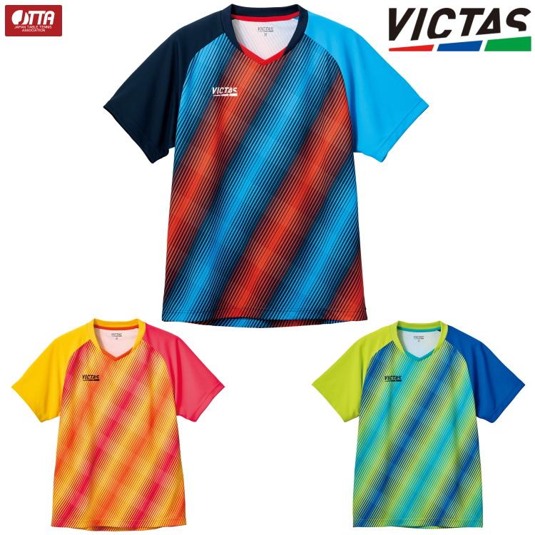 VICTAS 卓球ユニフォーム PLAY ヴィクタス バイアスストライプ VICTAS 卓球ユニフォーム PLAY ヴィクタス バイアスストライプ