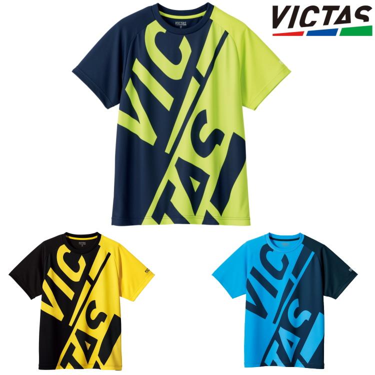 1041円 最大62 Offクーポン 卓球tシャツ Victas Play ヴィクタス ブロックロゴティー メンズ レディース