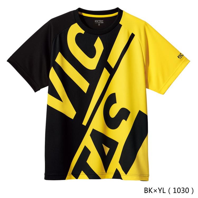卓球Tシャツ VICTAS PLAY ヴィクタス ブロックロゴティー メンズ レディース 632102｜sunward｜05