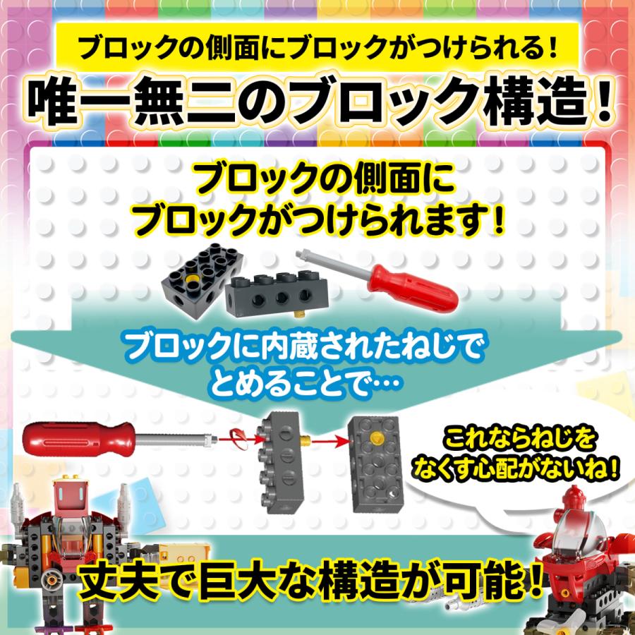 ブロック おもちゃ Sunwards公式 ビルダーズブロック 大容量104ピース はたらくくるま おもちゃ ブロック デュプロ アンパンマンブロック | ブランド登録なし | 02