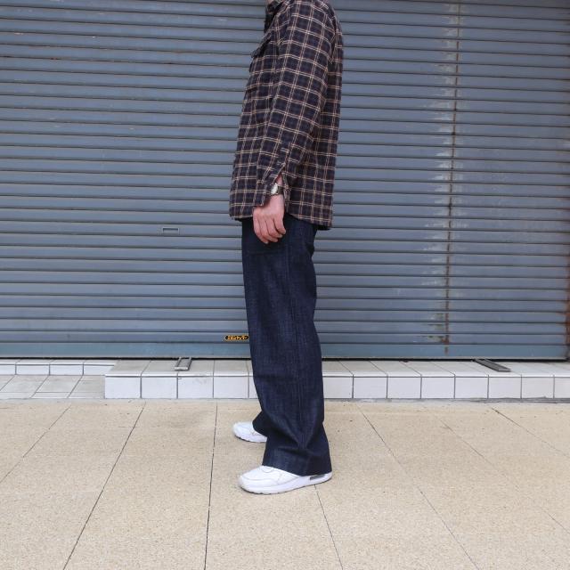 HOUSTON（ヒューストン） セーラーパンツ メンズ デニム 巻きパンツ