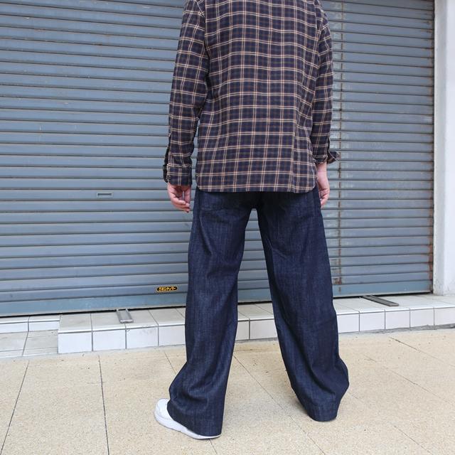 HOUSTON（ヒューストン） セーラーパンツ メンズ デニム 巻きパンツ