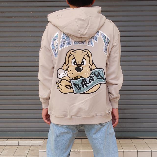 GALFY（ガルフィー） パーカー ダメージ加工 お金大好きパーカー ユニ