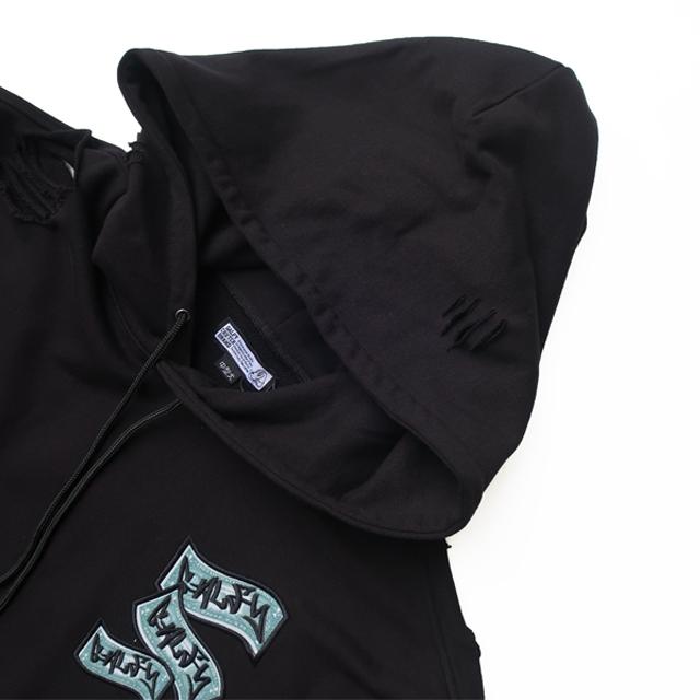 GALFY ガルフィー ダメージ加工 パーカー LLサイズ GALFY（ガルフィー） パーカー ダメージ加工 お金大好きパーカー ユニ