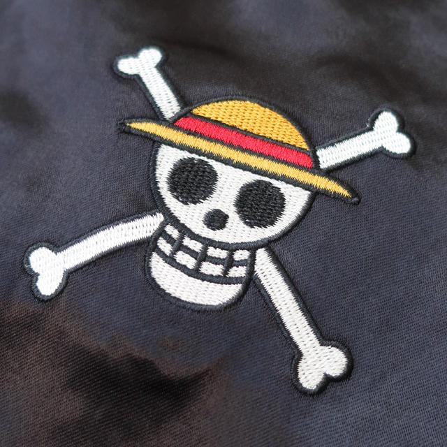 絡繰魂 × ONE PIECE リバーシブル スカジャン メンズ ルフィvsルッチ