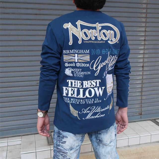 ノートン（NORTON） tシャツ 長袖 メンズ ゴールド刺繍 MAX ロンt