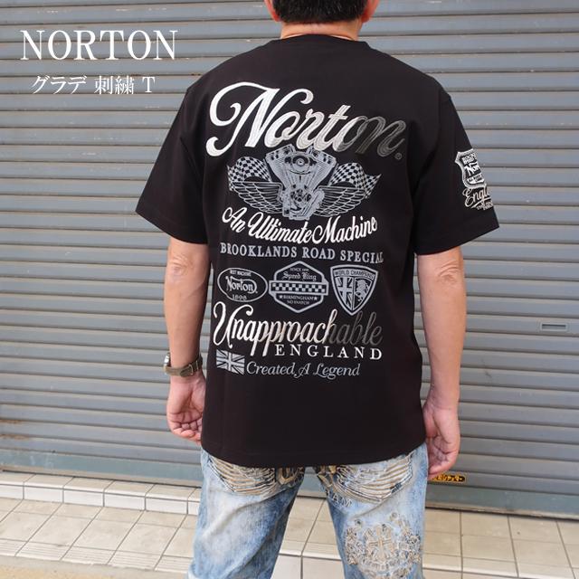 ノートン（NORTON） tシャツ メンズ 半袖 ブラック 黒 L/XL/XXL 