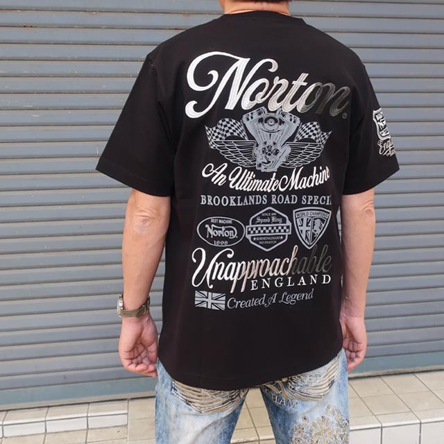 ノートン（NORTON） tシャツ メンズ 半袖 ブラック 黒 L/XL/XXL