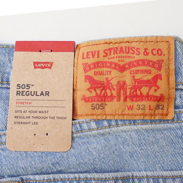 Levi's（リーバイス） セール 505 ストレート デニム ライトユーズド