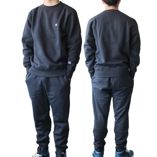 値下げ★チャンピオン　セットアップ　SWS★美品　XL ネイビー Champion チャンピオン スウェット 上下セット メンズ 裏起毛