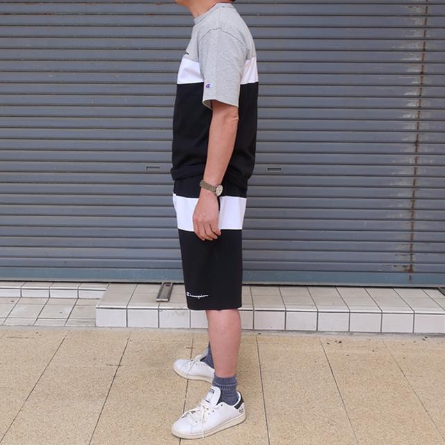 Champion（チャンピオン） 上下セット パネル 半袖tシャツ/ショート
