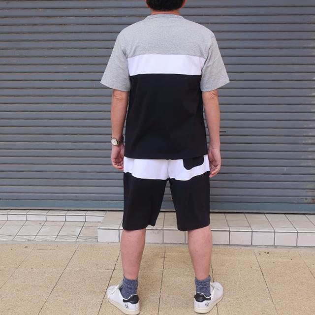 チャンピオン 上下セット パネル 半袖tシャツ/ショートパンツ セットアップ c3-b350/ c3-b514 champion_3