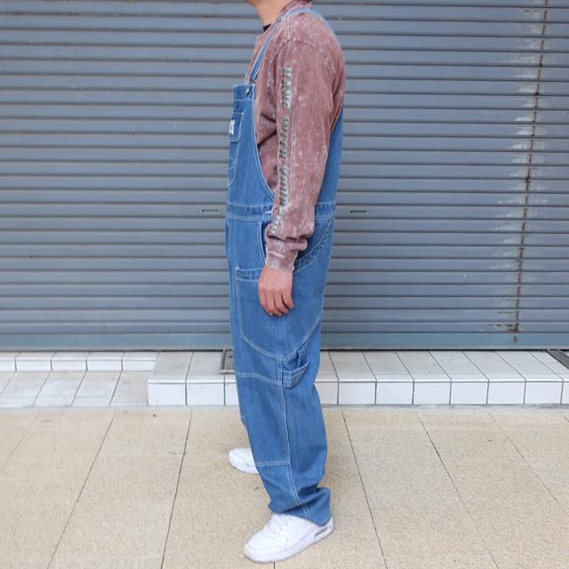 チャムス オーバーオール メンズ ウォームデニム ビッグポケット