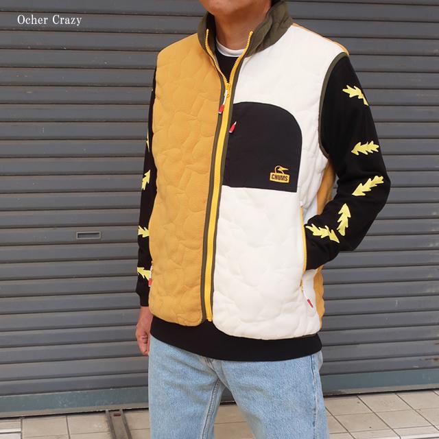 CHUMS（チャムス） ベスト メンズ ブービーステッチ フリースベスト