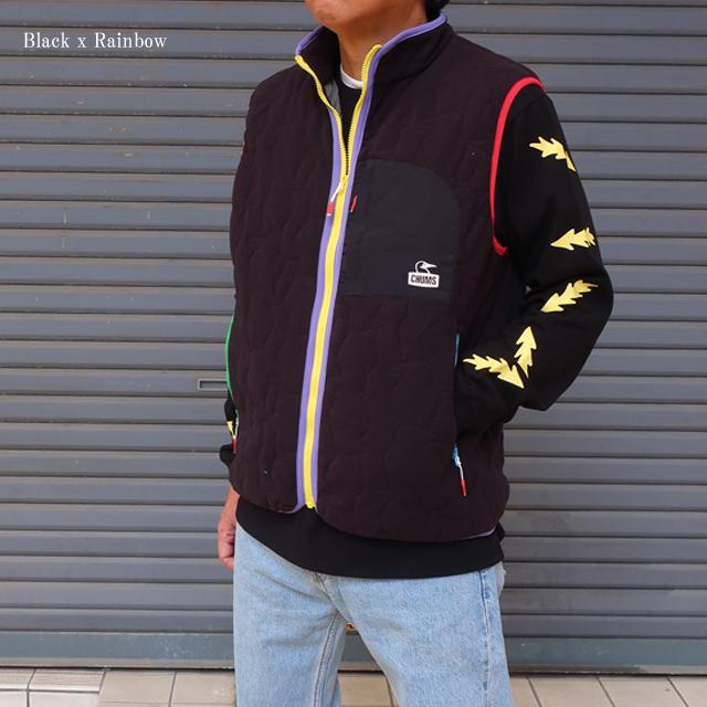 CHUMS（チャムス） ベスト メンズ ブービーステッチ フリースベスト