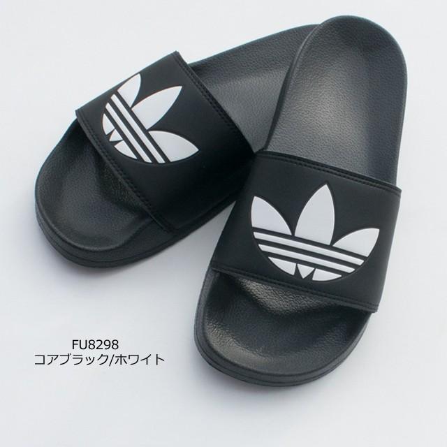 アディダス オリジナルス adidas Originals ユニセックス アディレッタ ライト サンダル コアブラック FU8298｜sunwear