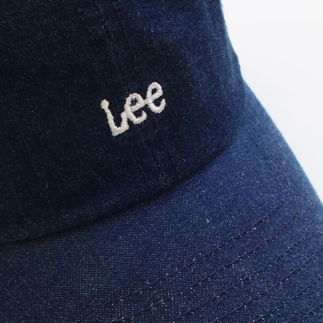 デニム刺繍ロゴキャップ Lee（リー） ユーズドデニム ロゴキャップ ローキャップ 帽子 cap ロゴ