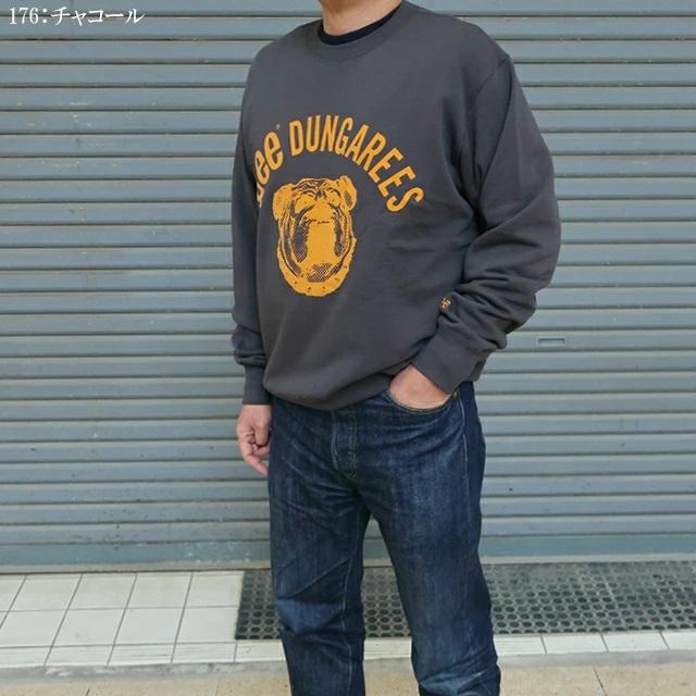 Lee（リー） ブルドッグプリント スウェット トレーナー メンズ lt3178