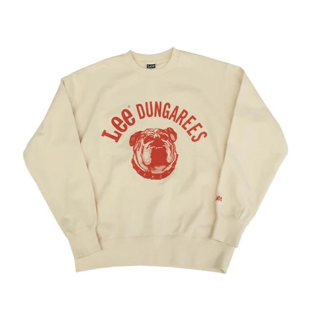 Lee（リー） ブルドッグプリント スウェット トレーナー メンズ lt3178