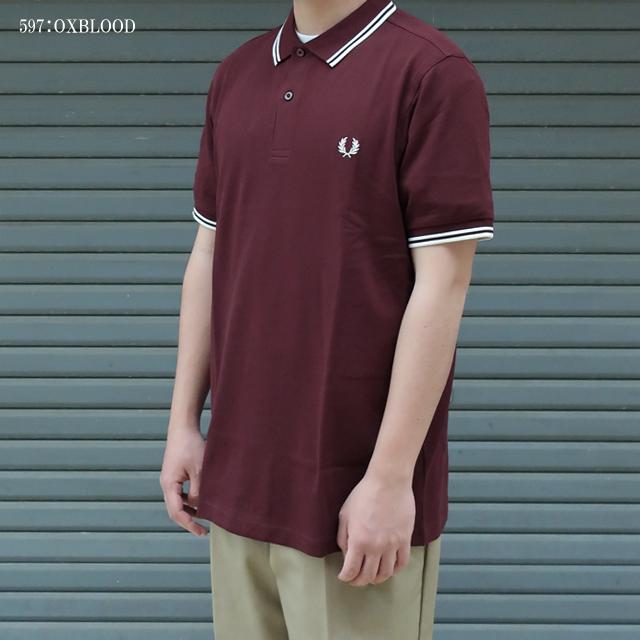 人気アイテム【フレッド・ペリー】半袖/ポロシャツ/M3600/ダークレッド FRED PERRY セール フレッドペリー ポロシャツ m3600 メンズ