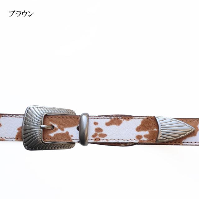 Lee（リー） ベルト ハラコ調 ウエスタンベルト 25mm ブラック