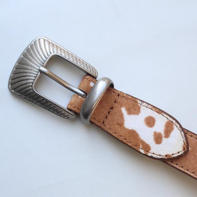 Lee（リー） ベルト ハラコ調 ウエスタンベルト 25mm ブラック