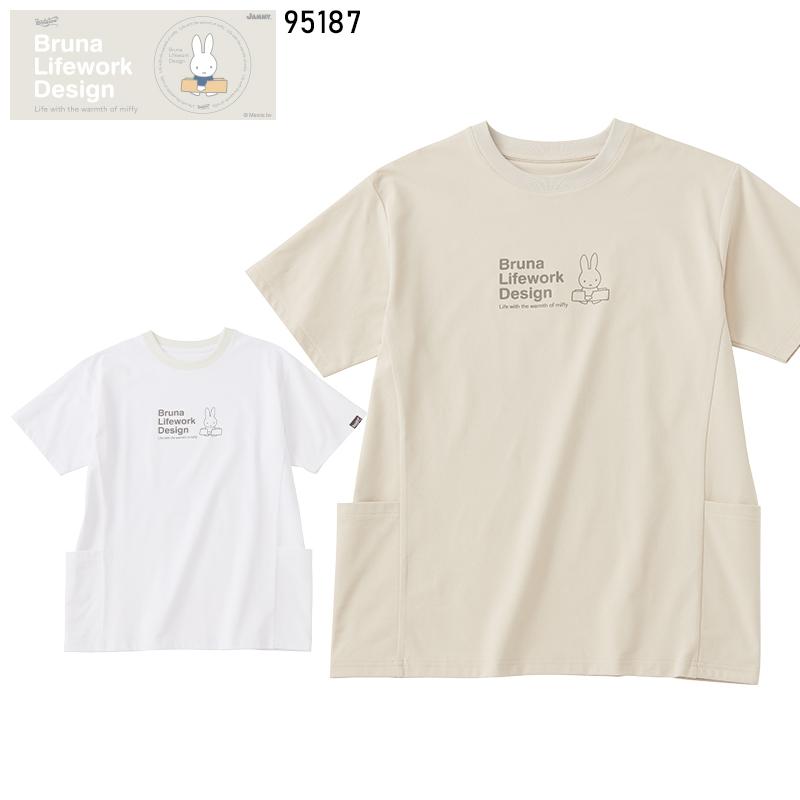 【2025春夏新作】 AITOZ 防虫脇切替ポケット付プリントTシャツ 通年用 レディース 95187 アイトス 作業服 作業着 M-3L | アイトス