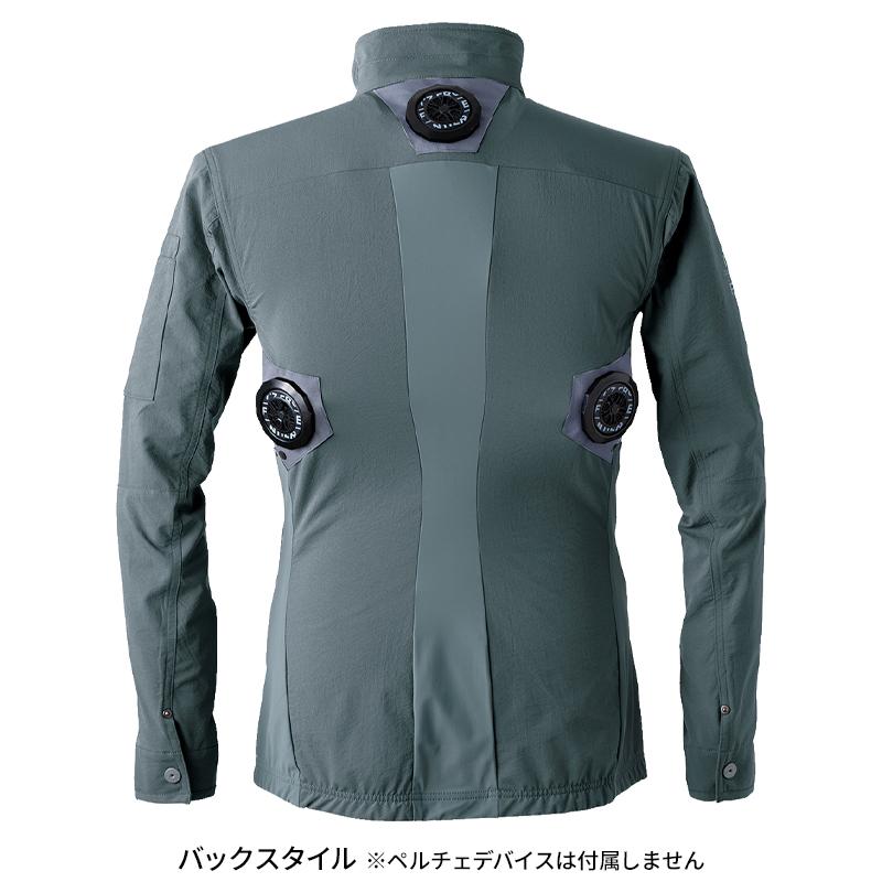 空調作業服 冷却ペルチェ専用 長袖ジャケット 服のみ アイズフロンティア 3128 熱中症対策 作業服 作業着 S-6L 【2024春夏新作】 | I'Z FRONTIER | 10
