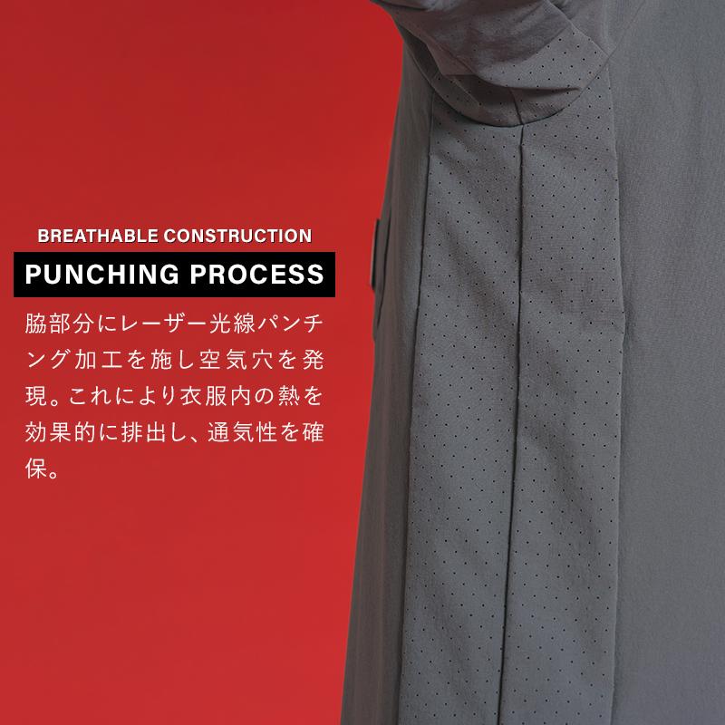 アイズフロンティア 新作  作業服 作業着    ナイロンA.D.ストレッチエアーダクト半袖クールネックシャツ メンズ 4905    S-4L【2025春夏新作】 | I'Z FRONTIER | 03