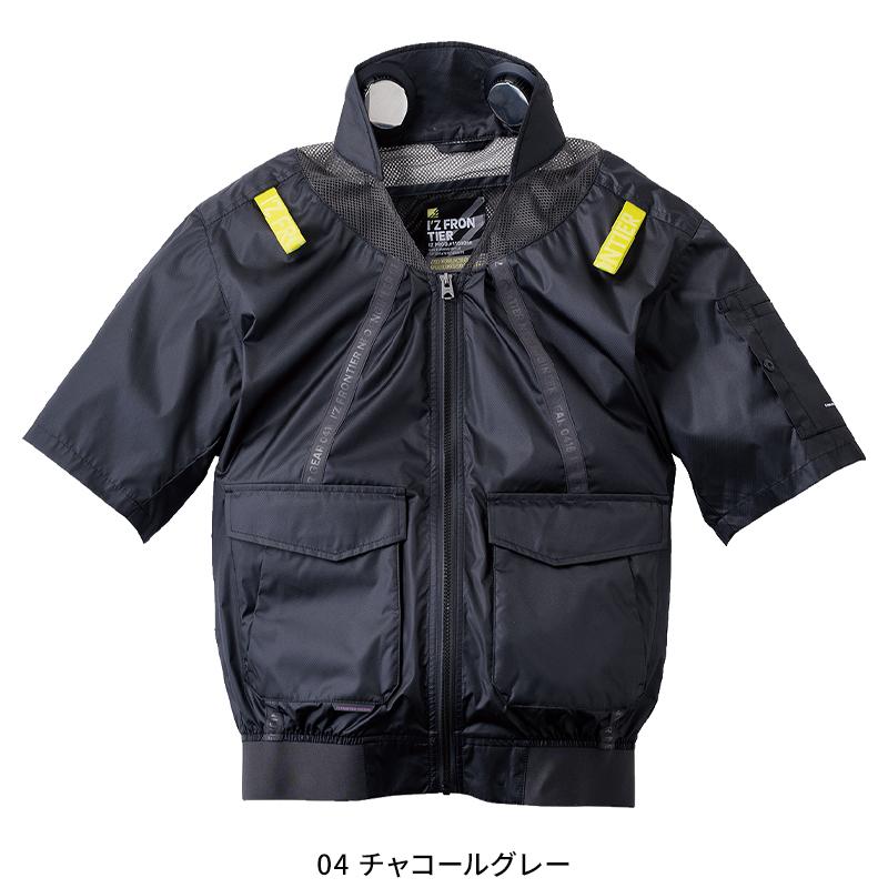 アイズフロンティア 空調 新作 P.E.F.半袖ワークジャケット ペルチェセット 作業服 春夏用 熱中症対策  メンズ PS11025 作業着 M-4L 【2026春夏新作】 | I'Z FRONTIER | 02