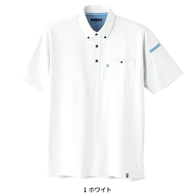 Asahicho 半袖ニットシャツ春夏用 メンズ 0023 アサヒチョウ 作業服 作業着 SS-6L | Asahicho | 02