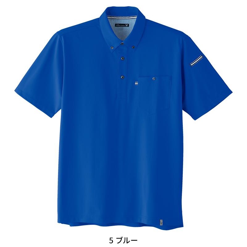 Asahicho 半袖ニットシャツ春夏用 メンズ 0023 アサヒチョウ 作業服 作業着 SS-6L | Asahicho | 03