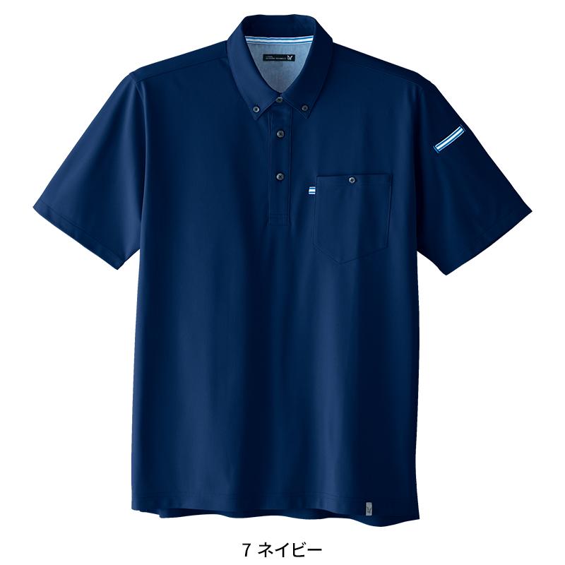 Asahicho 半袖ニットシャツ春夏用 メンズ 0023 アサヒチョウ 作業服 作業着 SS-6L | Asahicho | 04