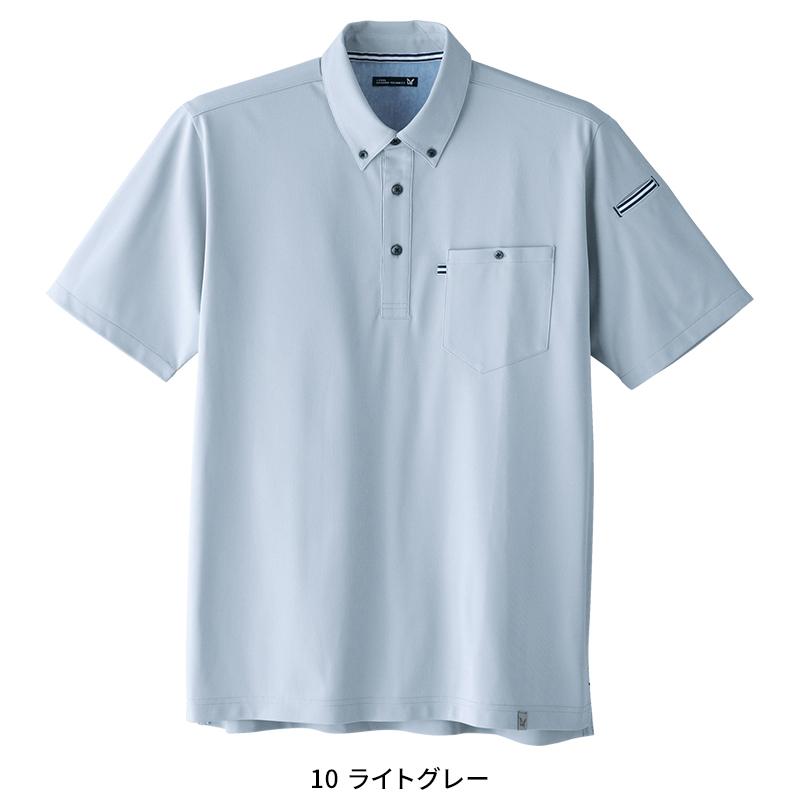 Asahicho 半袖ニットシャツ春夏用 メンズ 0023 アサヒチョウ 作業服 作業着 SS-6L | Asahicho | 05