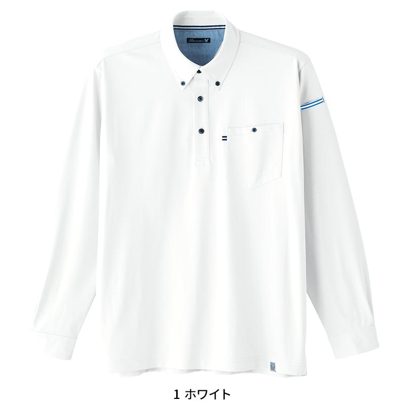 Asahicho 長袖ニットシャツ春夏用 メンズ 0024 アサヒチョウ 作業服 作業着 SS-6L | Asahicho | 02
