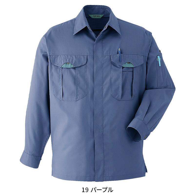 Asahicho 長袖シャツ 作業服 春夏用 メンズ 013 アサヒチョウ 作業着 S-6L | Asahicho | 05