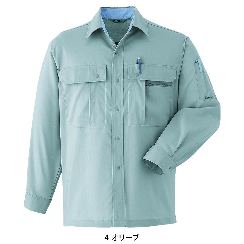 Asahicho 長袖シャツ 作業服 春夏用 メンズ 053 アサヒチョウ 作業着 S-6L | Asahicho | 02