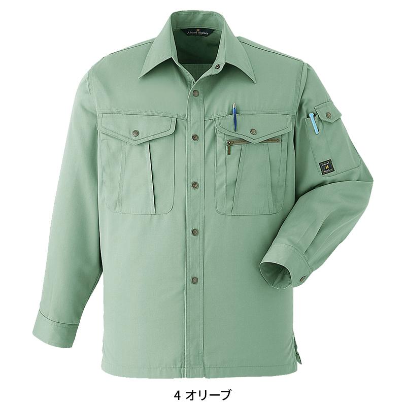 Asahicho 長袖シャツ 作業服 春夏用 メンズ 071 アサヒチョウ 作業着 S-6L | Asahicho | 03