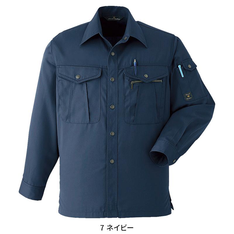Asahicho 長袖シャツ 作業服 春夏用 メンズ 071 アサヒチョウ 作業着 S-6L | Asahicho | 04