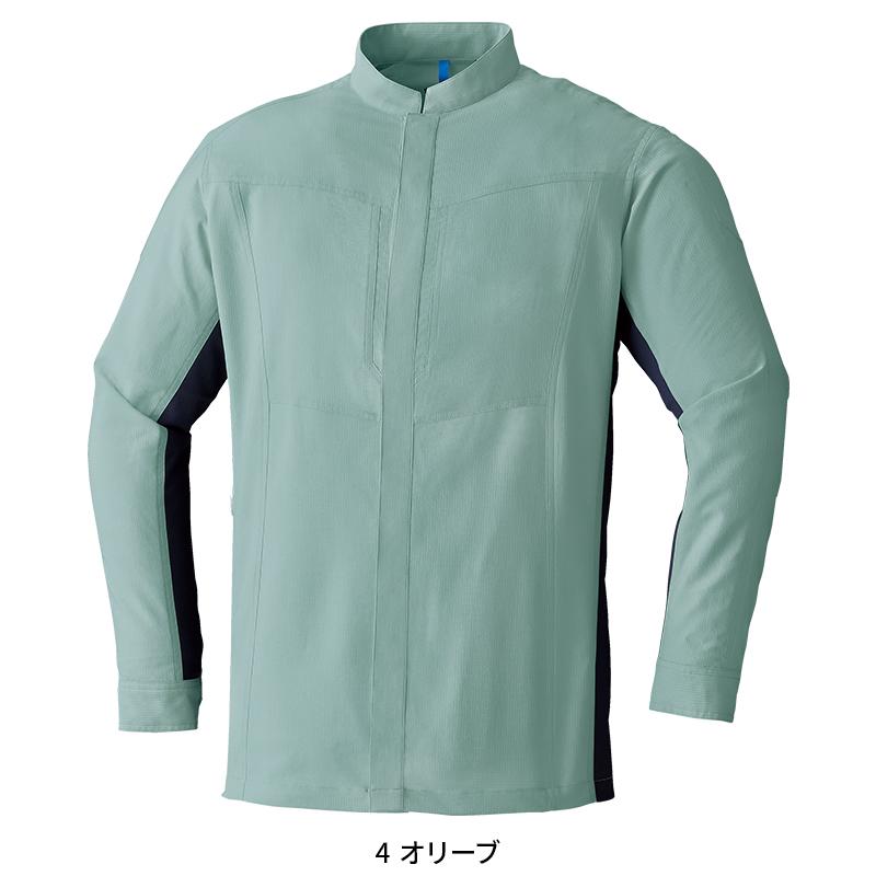 Asahicho ポケットレス長袖シャツ 作業服 通年用 メンズ 8884 アサヒチョウ 作業着 S-6L | Asahicho | 03