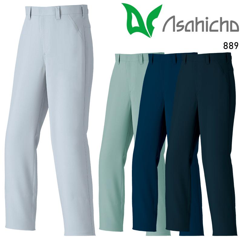 Asahicho ポケットレスパンツ(ノータック) 作業服 秋冬用 メンズ 889 アサヒチョウ 作業着 70-130 | Asahicho