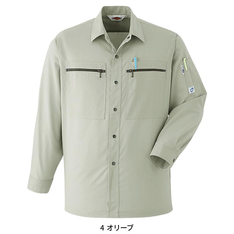 Asahicho 長袖シャツ 作業服 春夏用 メンズ A24 アサヒチョウ 作業着 S-6L | Asahicho | 03