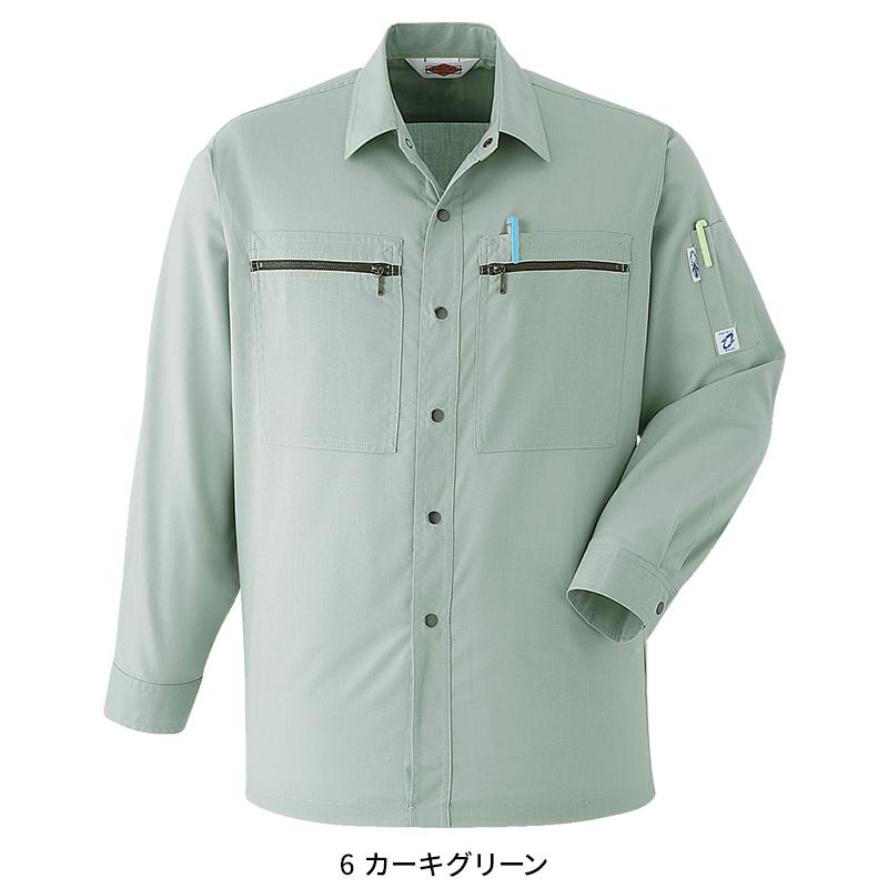 Asahicho 長袖シャツ 作業服 春夏用 メンズ A24 アサヒチョウ 作業着 S-6L | Asahicho | 05