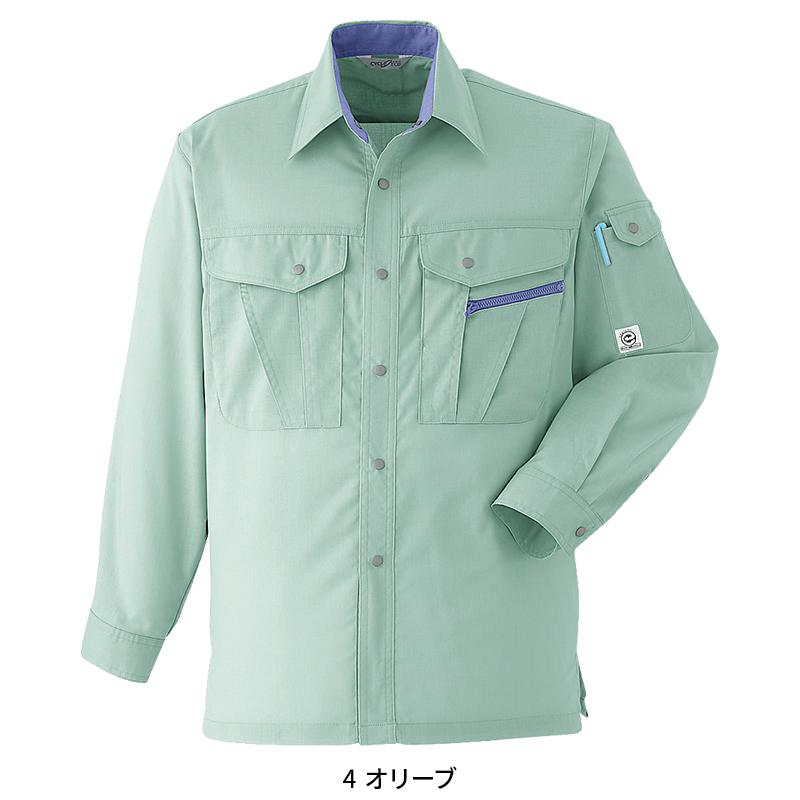 Asahicho 長袖シャツ 作業服 春夏用 メンズ E059 アサヒチョウ 作業着 S-6L | Asahicho | 02