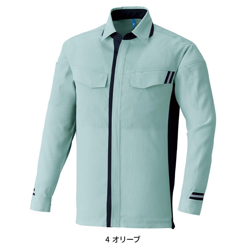 Asahicho 長袖シャツ 作業服 通年用 男女兼用 E8704 アサヒチョウ 作業着 SS-8L | Asahicho | 03