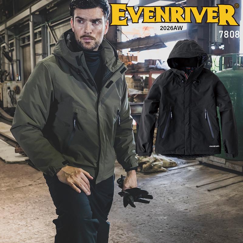 【2026秋冬新作】 EVENRIVER ウィンターハードシェルジャケット 防寒着 メンズ 7808 イーブンリバー 作業服 作業着 M-5L | EVENRIVER